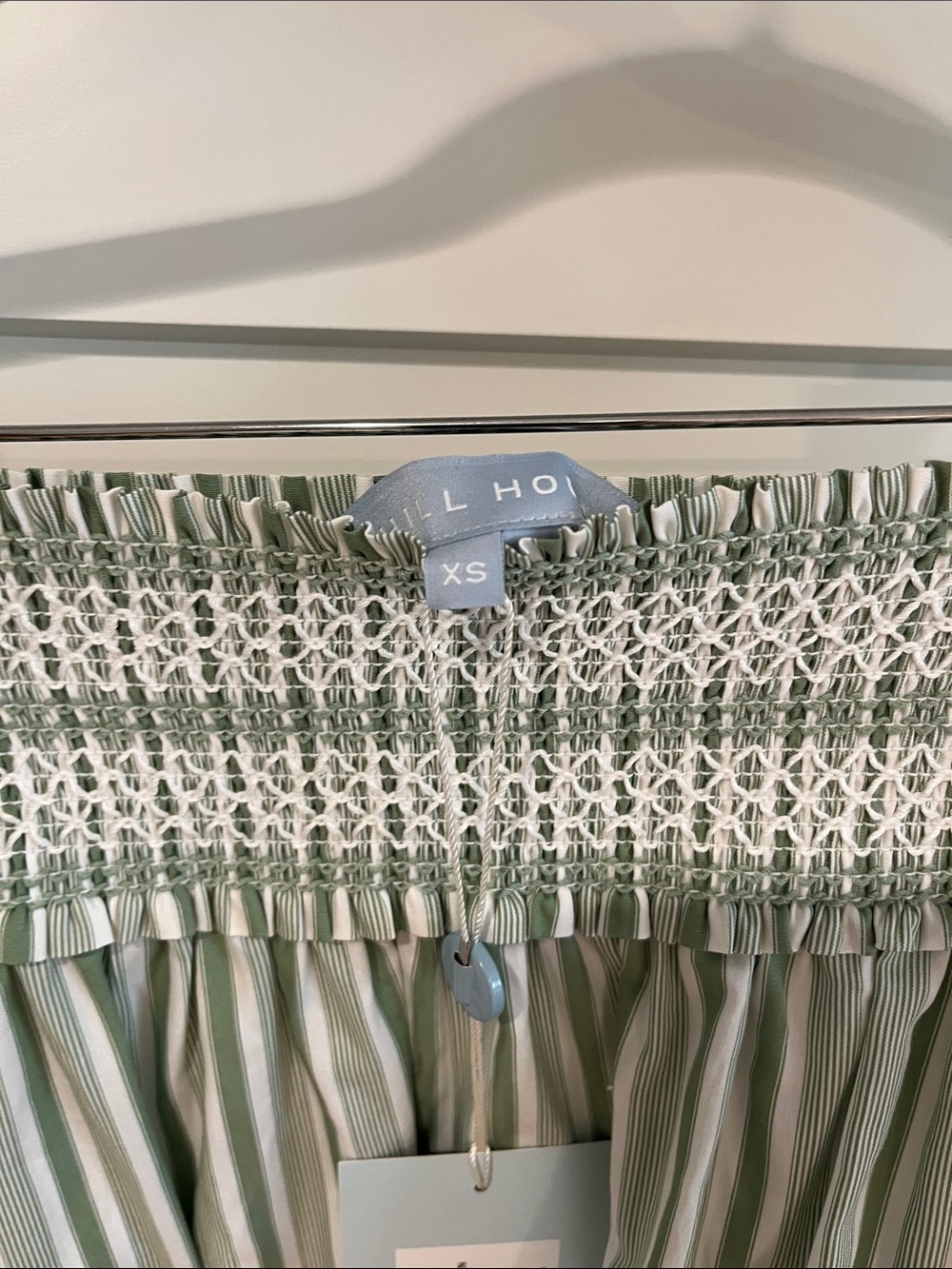 Hill House Delphine Skirt and Azalea Top Set - Apple Green Variegated Stripe XS - Picture 5 of 9